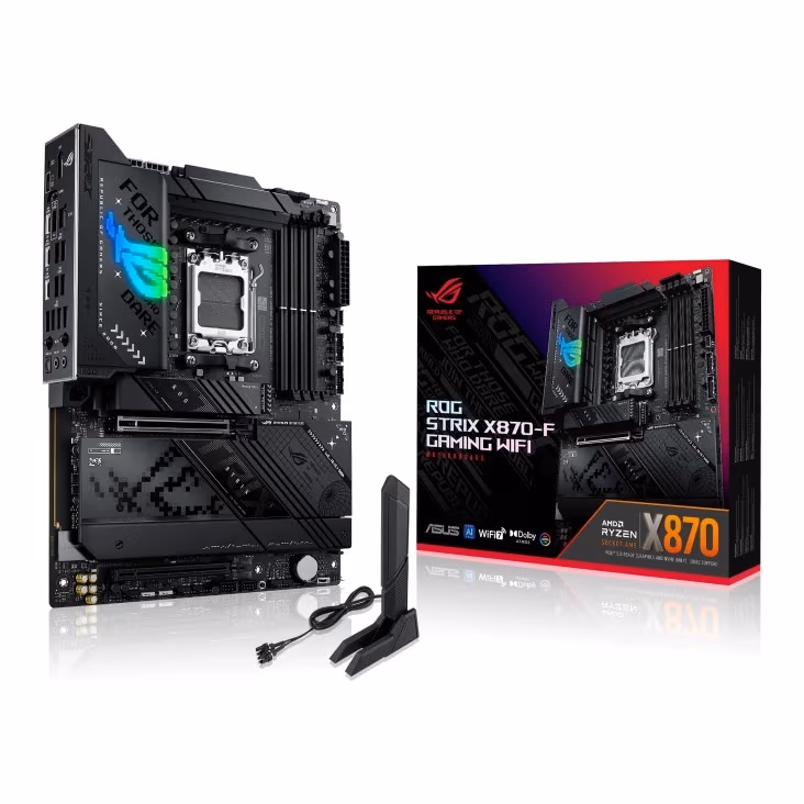 Placa de baza ASUS ROG STRIX X870-F GAMING WIFI/ AM5 / AMD X870 / DDR5 / ATX