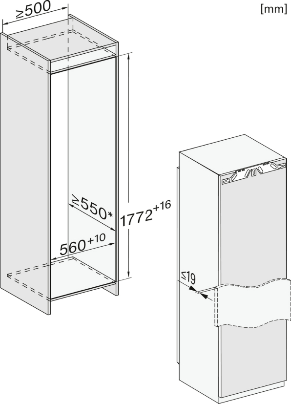 Frigider cu o usa Miele K 7773 D / 296 l / 177.8 cm / D / Alb photo 8