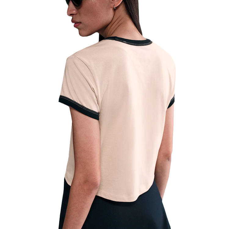 Tricou Nike W NSW SS RINGER TEE VNTG RUN XS Bej Femei photo 2