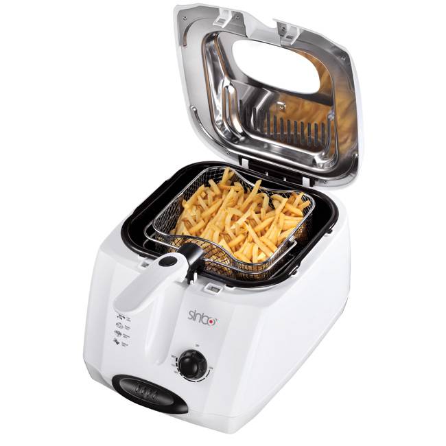 Friteuza Sinbo SDF3826, 1 kg, 1800 W, Alb photo 1 Friteuza Sinbo SDF3826, 1 kg, 1800 W, Alb photo 1