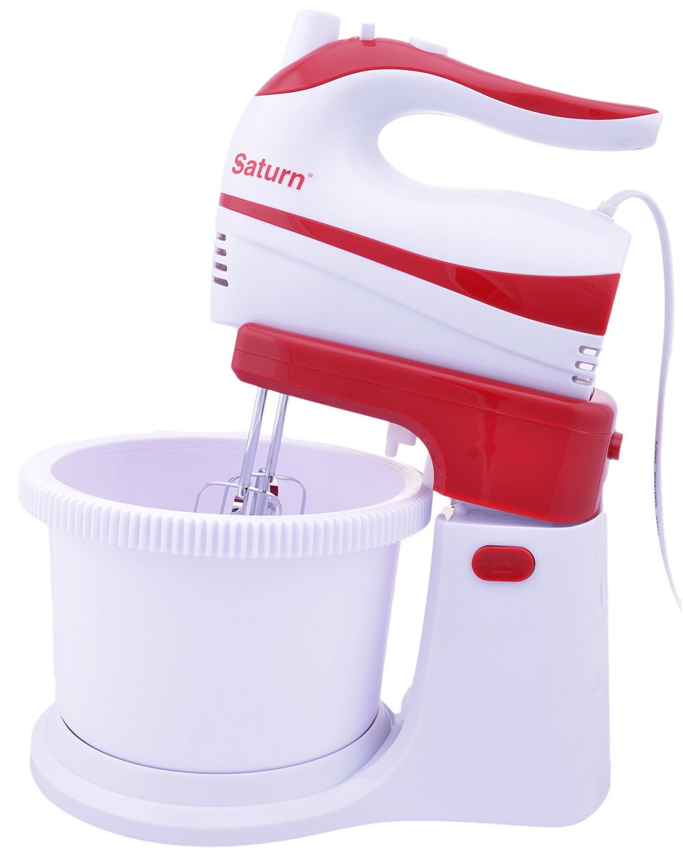 Mixer Stationar Saturn STFP1026 / 5 viteze / Alb photo 1