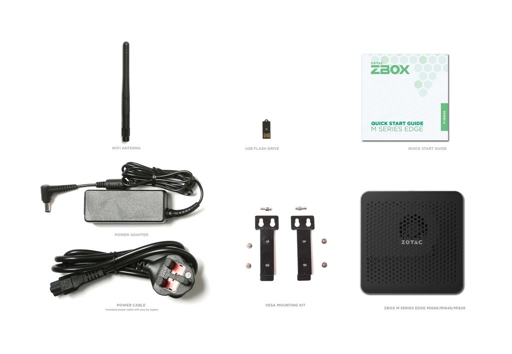 Mini PC ZOTAC ZBOX-MI646-BE, Active Cooling, Intel® Core™ i5-1135G7 4C/8T, 2.4-4.2GHz, RAM 16GB DDR4 SODIMM, M.2 SSD NVMe 500GB, 1xM.2 slot, Intel Iris Xe Graphics, 1xUSB-C 3.1/TB4, 3xUSB 3.1, 2xGbE LAN, WiFi(802.11ac)/BT5.0, HDMI, DP, Mic/Speak Out, micr photo 2