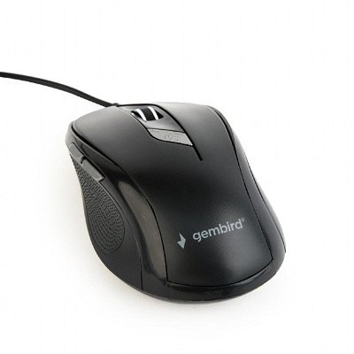 Gembird MUS-6B-01, Optical Mouse, 6-button, 1600dpi, USB, Black photo 1 Gembird MUS-6B-01, Optical Mouse, 6-button, 1600dpi, USB, Black photo 1