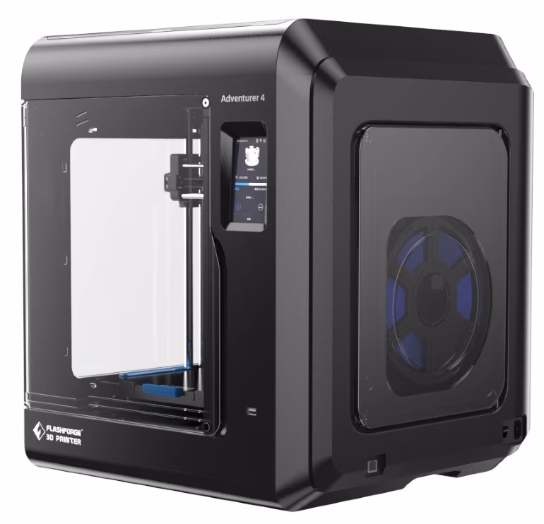 Gembird 3D Printer Flashforge Adventurer4, FFF, Single extruder, Fully-Closed Design & Auto-Temperature Control System, Build size: up to 220 x 200 x 250 mm, Connection Internet/USB stick/ WIFI, Filament: ABS/PLA/PC/PETG/PLA-CF/PETG-CF spool, 1.75mm 