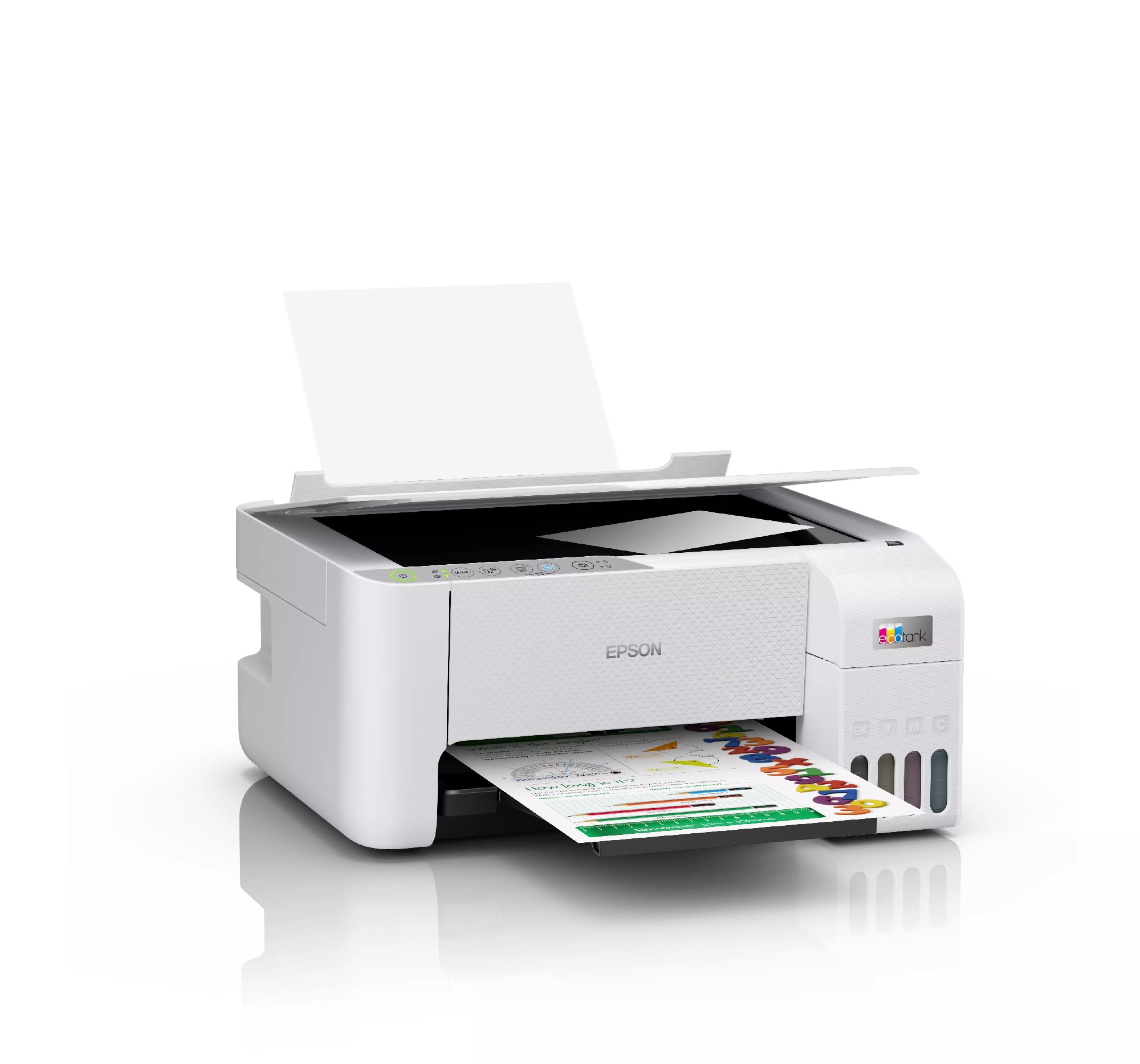 MFD cu CISS Epson EcoTank L3256 / A4 / Wi-Fi / White photo 5