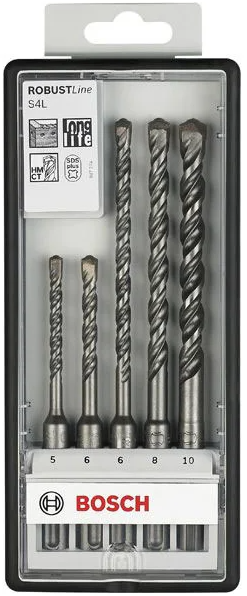 Набор буров SDS-plus Bosch SDS-Plus 5; 5,6,6,8  2607019927 photo 1