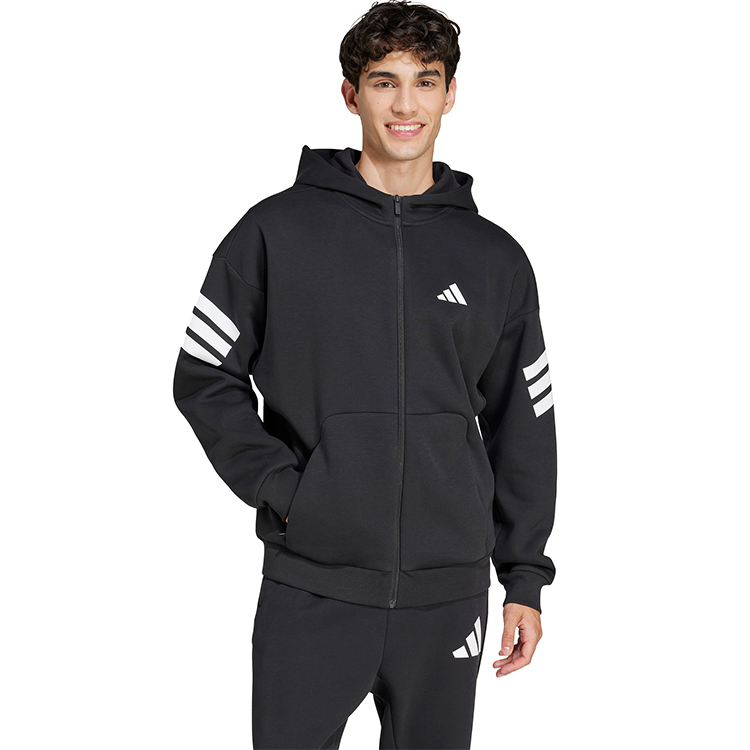 Hanorac pt bărbați Adidas M FI 3S FZ XS Negru photo 2