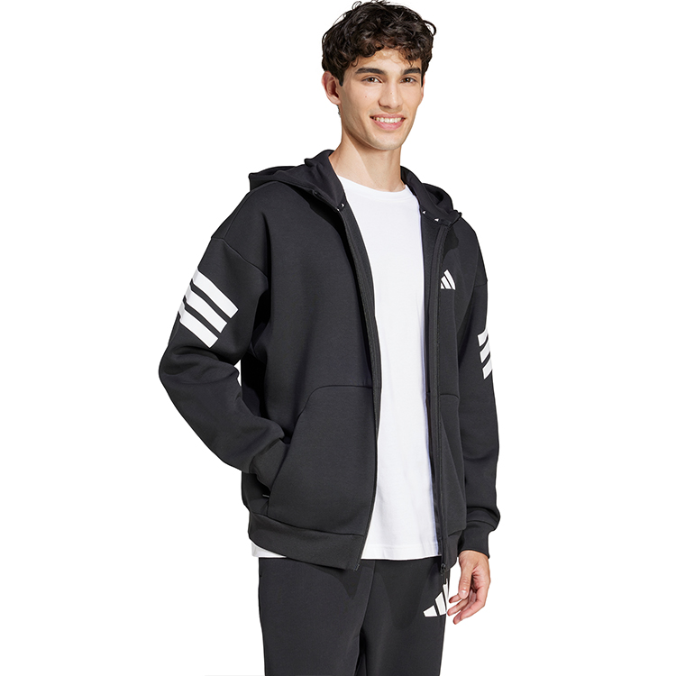 Hanorac pt bărbați Adidas M FI 3S FZ XS Negru photo 5