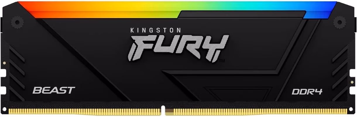 Оперативная память Kingston FURY® Beast DDR4 RGB 3200 МТ/с 16ГБ 