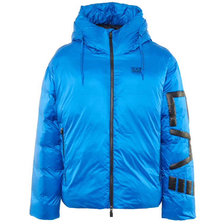 Geacă pt Barbati EA7 EMPORIO ARMANI PADDED JACKET WITH HOOD XS Albastru photo 1