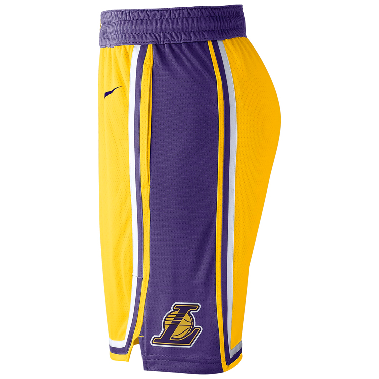 Sorti de bărbați Nike LAL M NK SWGMN SHORT ROAD M Galben photo 2