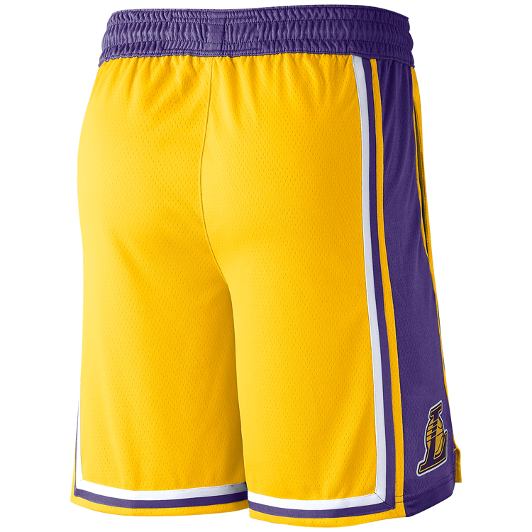 Sorti de bărbați Nike LAL M NK SWGMN SHORT ROAD M Galben photo 4