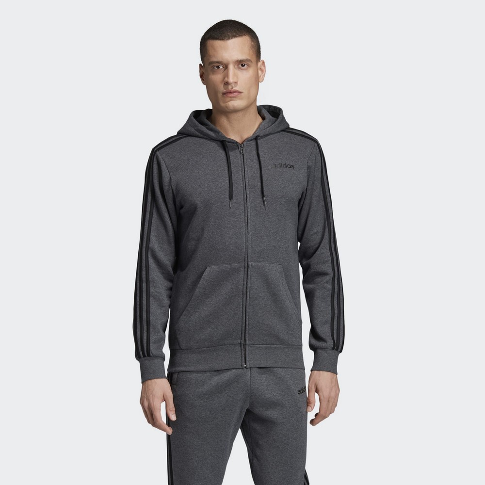 Мужская Толстовка Adidas E 3S FZ FL S Серый    photo 2