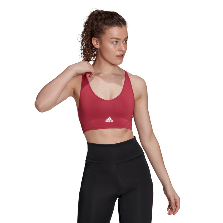 Спортивное бра Adidas W SML BT / Женский / XS / Бордовый photo 2