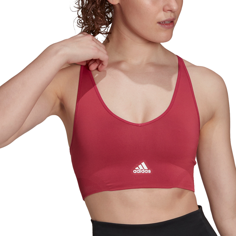 Спортивное бра Adidas W SML BT / Женский / XS / Бордовый photo 7