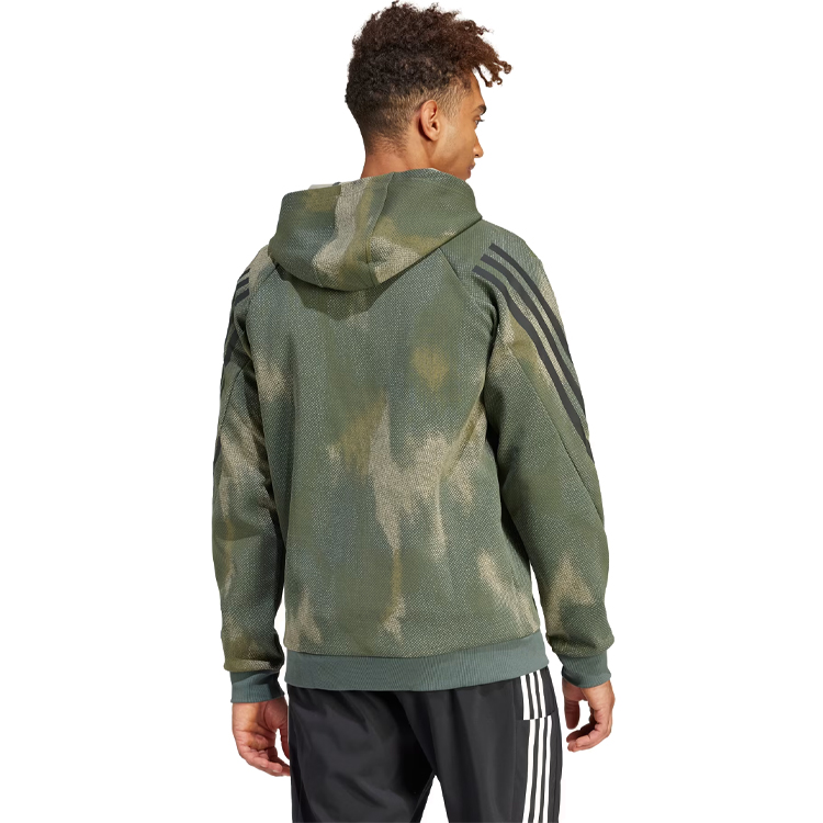 Мужская Толстовка Adidas M FI 3S HD ST Зеленый photo 3