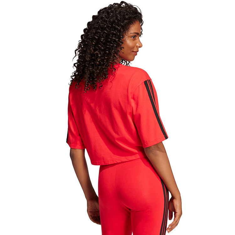 Tricou Adidas W 3S SJ T S Rosu Femei photo 4