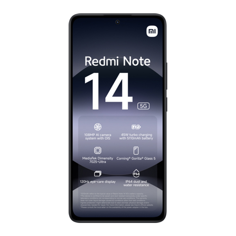 Smartphone Xiaomi Redmi Note 14 5G / 6.67'' / 6 GB / 128 GB / Midnight Black photo 4