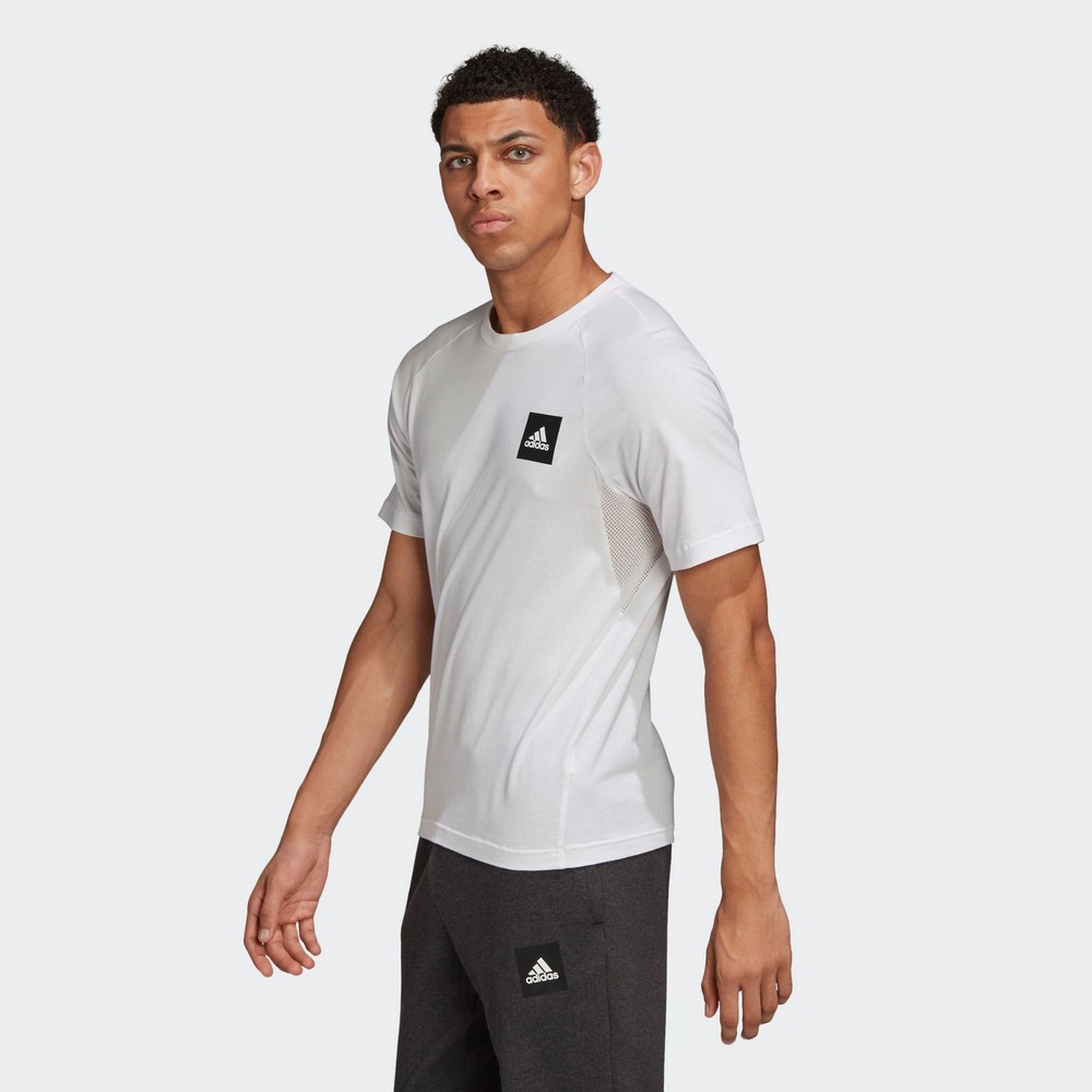 Tricou bărbătesc Adidas MHE Tee STA S Alb photo 2