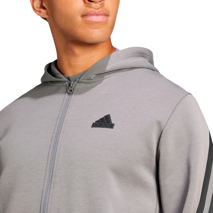 Hanorac pt bărbați Adidas M FI 3S FZ L Gri photo 4