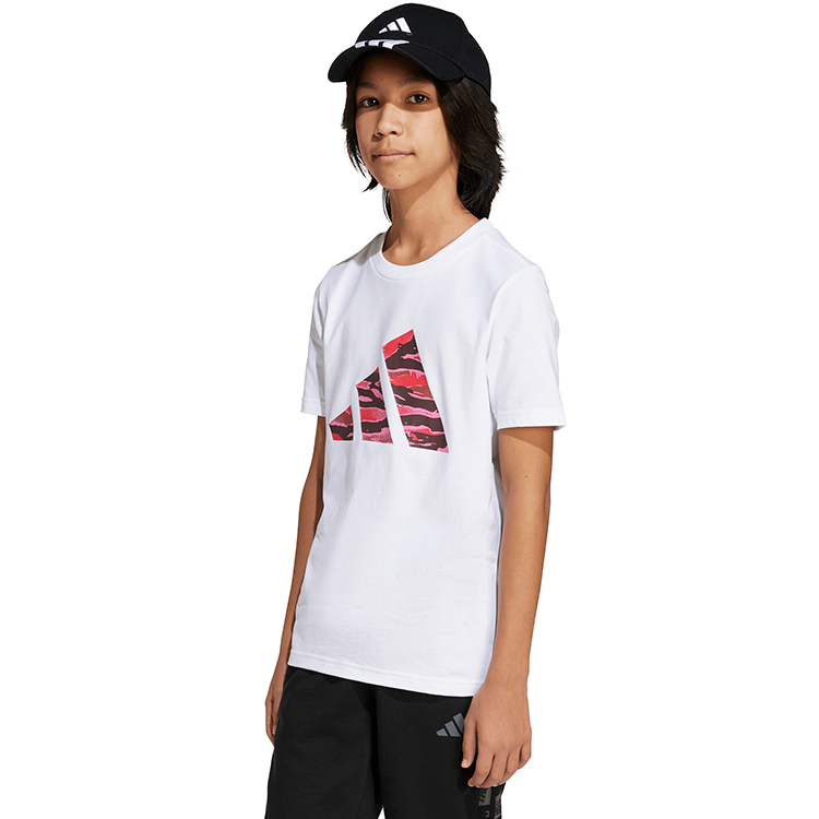 Tricou Adidas J CAMO LOGO TEE / Femei / 128 / Alb photo 1