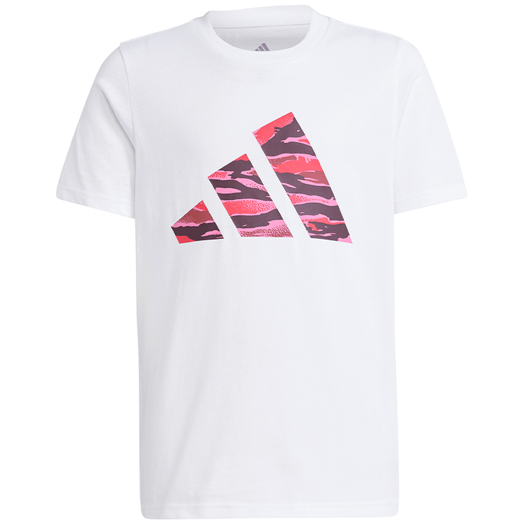 Tricou Adidas J CAMO LOGO TEE / Femei / 128 / Alb photo 2