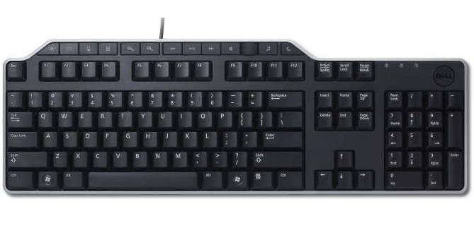 Dell KB-522 Wired Business Multimedia USB Keyboard,  Black (580-17683),  Includes detachable palm-rest 2 Hi-Speed USB 2.0 ports, Seven multimedia keys and seven hot keys. photo 1
