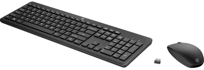 Tastatura si mouse Wireless HP 230, Black photo 2
