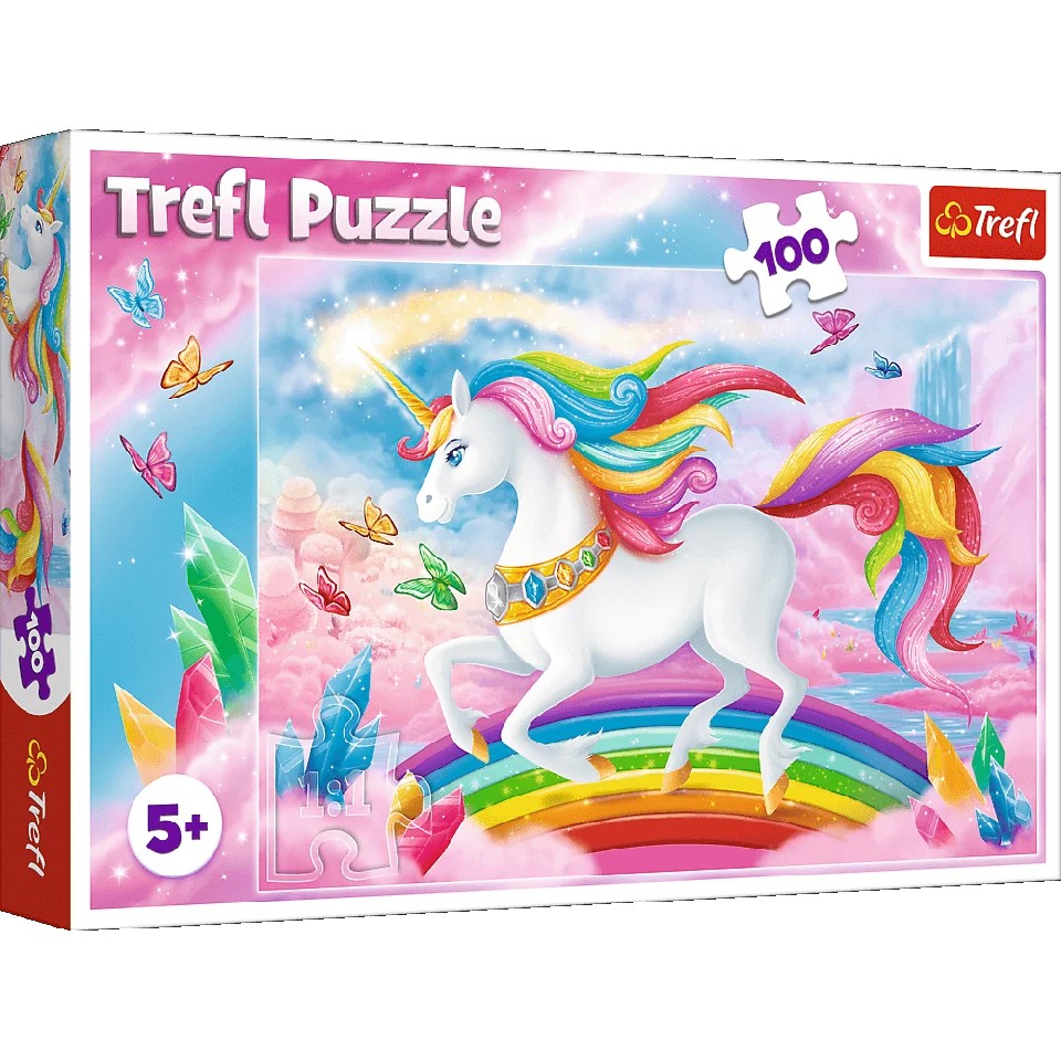 Trefl Puzzles 16364 100 В хрустальном мире единорогов photo 1