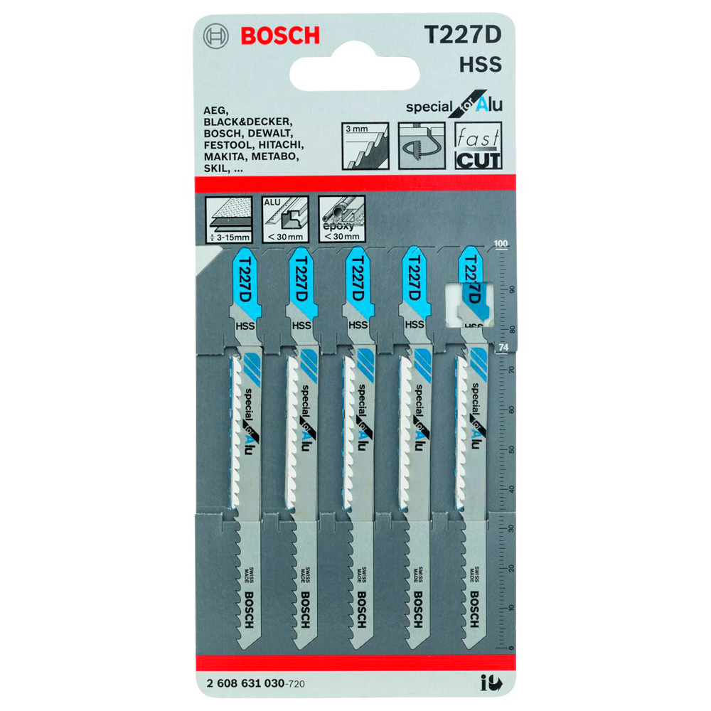 Набор пилок для лобзика Bosch 2608631030 photo 2