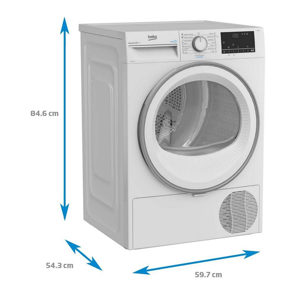 Masina de uscat rufe Beko B3T67230 / 7 kg / A++ / Alb photo 5