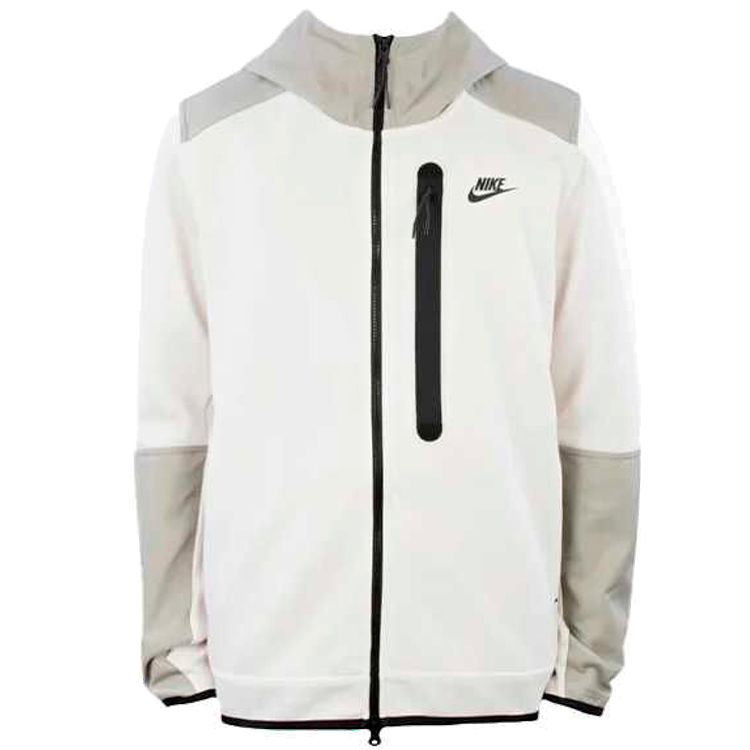 Hanorac pt bărbați Nike M NK TCH FLC OVERLAY FZ 2XL Alb photo 1