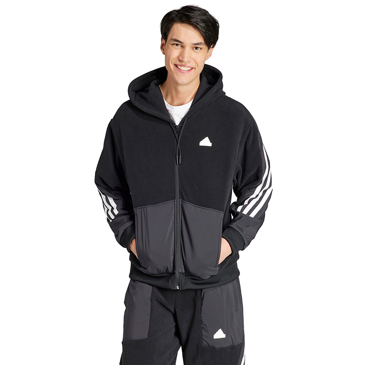 Hanorac pt bărbați Adidas M FI 3S FZ Q4 S Negru photo 2