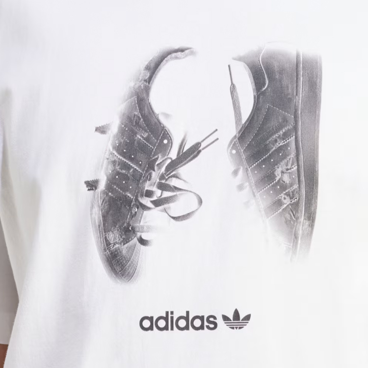 Tricou bărbătesc Adidas TS STREET  5 S Alb photo 5