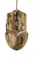 Trust Gaming GXT 101D GAV Mouse - Camo Brown, 600 - 4800 dpi, 6 button, Ergonomic & comfortable design, 1,8 m USB thumbnav 1