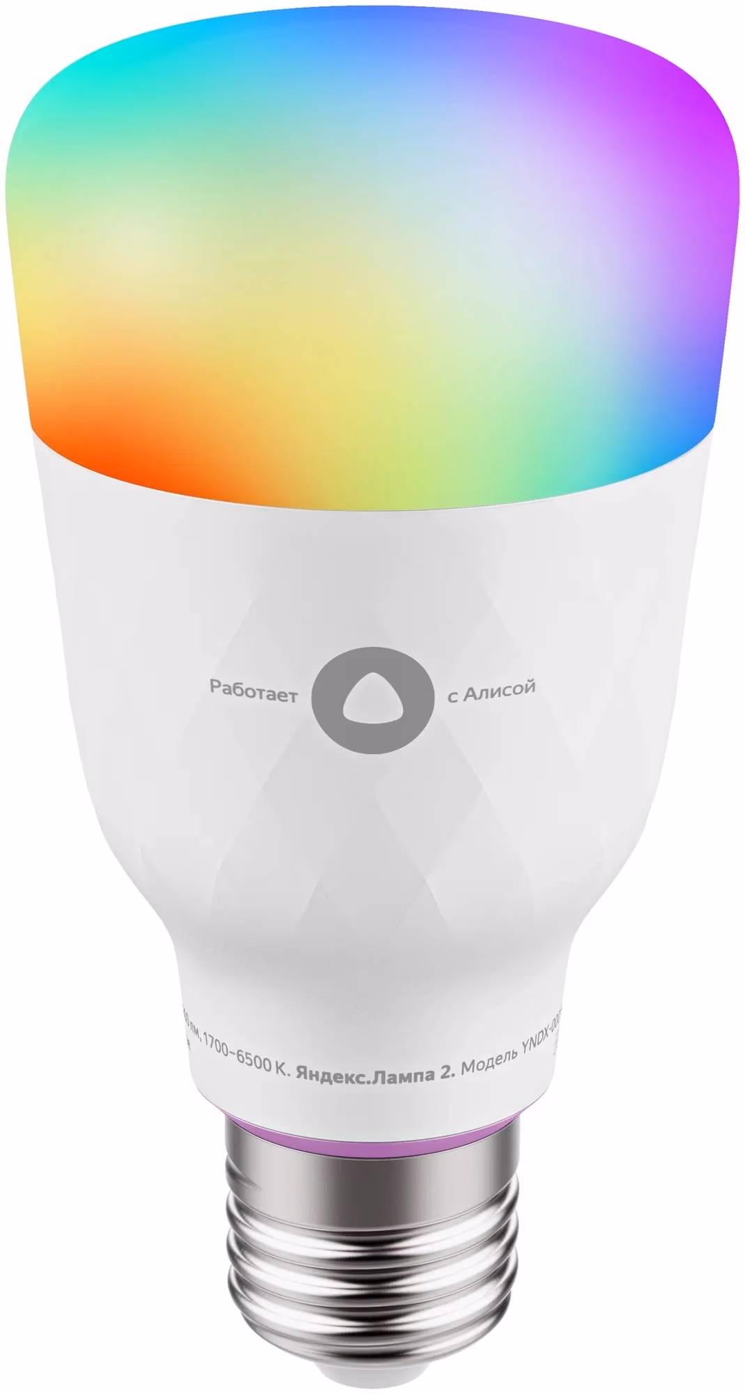 LED Bec YANDEX Smart Bulb with Alisa / Smart Wi-Fi RGB / E27 / 8W / 1700K-6500K