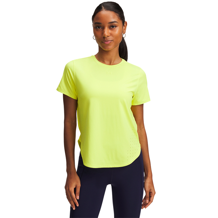 Tricou Under Armour UA Launch Elite Shortsleeve L Galben Femei photo 1