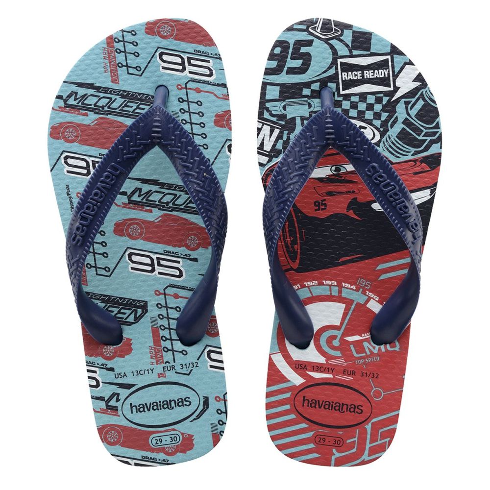 Slapi Havaianas KIDS CARS / 33/34 cm / Albastru photo 1