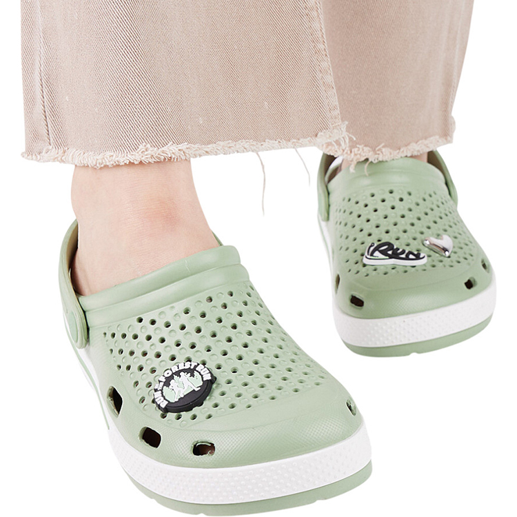 Slapi COQUI Clogs LINDO pt Femei / 36 / Verde-alb photo 5
