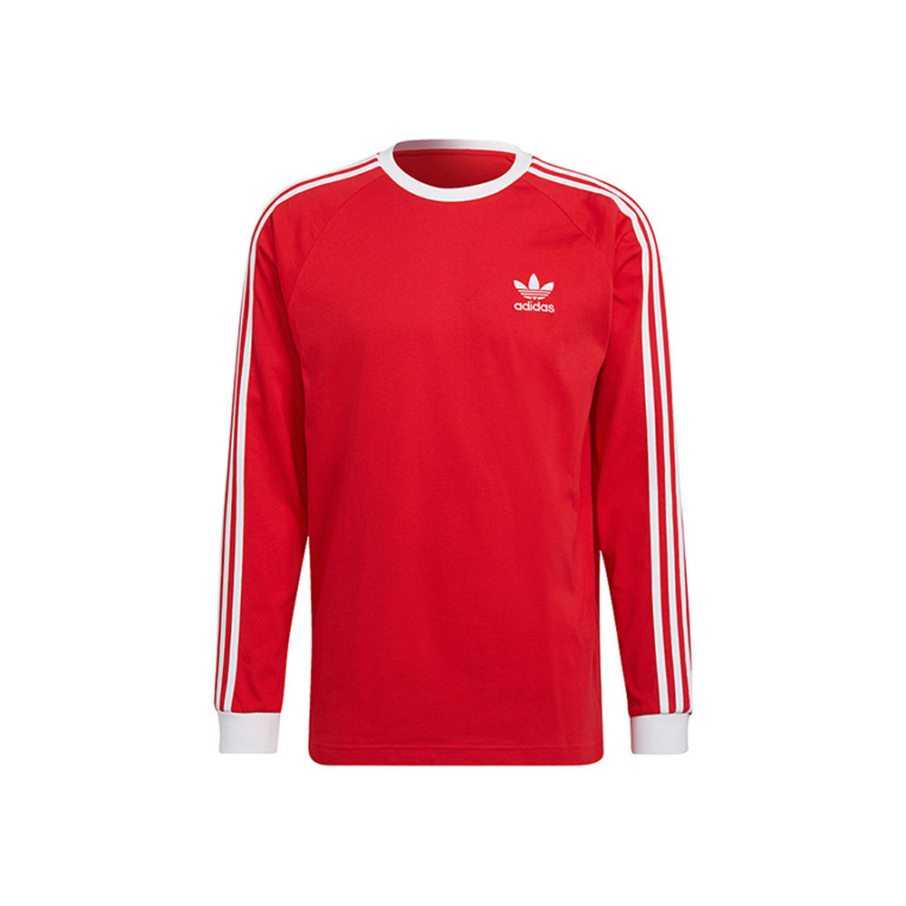Hanorac pt bărbați Adidas 3-STRIPES LS T S Rosu photo 1 Hanorac pt bărbați Adidas 3-STRIPES LS T S Rosu photo 1