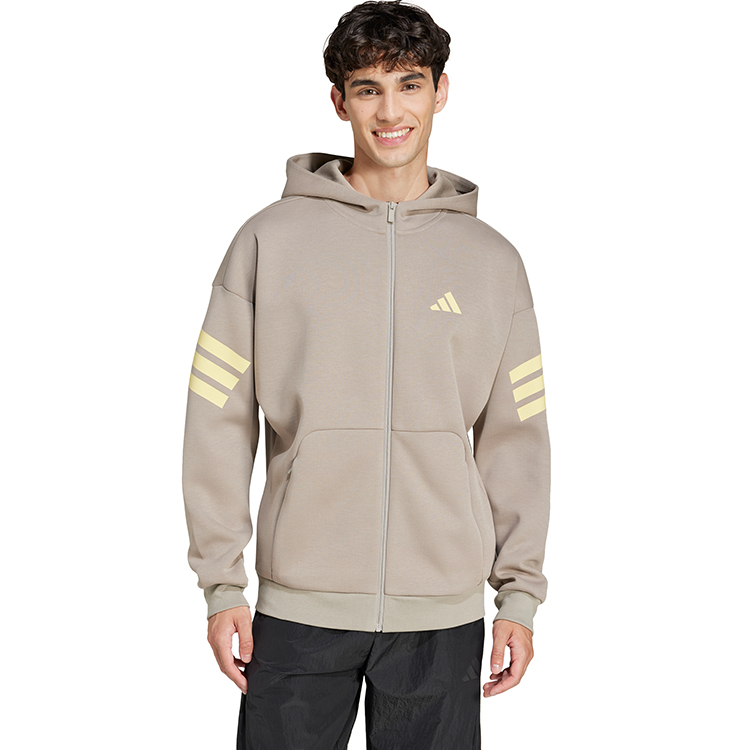 Hanorac pt bărbați Adidas M FI 3S FZ XS Bej photo 2
