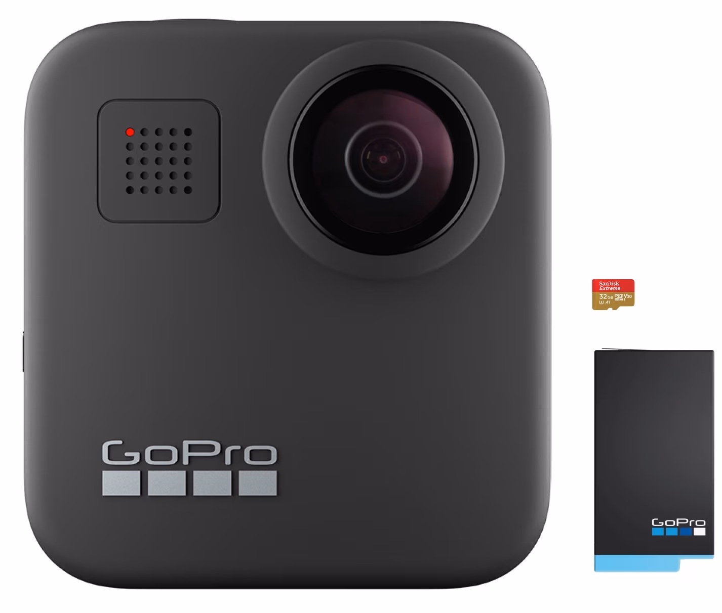 Action Camera GoPro MAX 360 footage, Photo-Video Resolutions:16.6MP/30FPS-5.6K30, 2xslow-motion, waterproof 5m,6x microphones Spherical audio, Max hyper smooth video,Live streaming,Time Lapse,PowerPano,GPS,Wi-Fi,Bluetooth,microSD,USB-C,1600mAh,154g