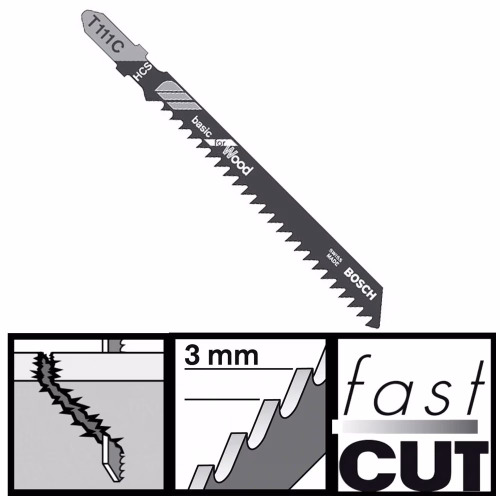 Set de panze de ferastrau pentru puzzle Bosch 2608630033