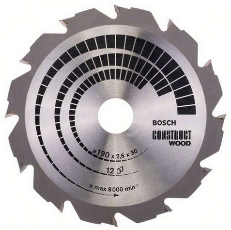 Disc taiere Bosch 190x30,12/GKS 66, 2608640633 photo 1 Disc taiere Bosch 190x30,12/GKS 66, 2608640633 photo 1