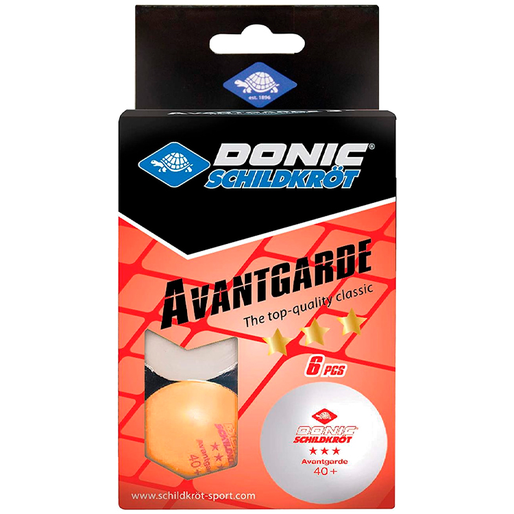 Set mingi pentru tenis de masa 6 buc Donic 3-Star Exclusive Poly 40+ Ball photo 