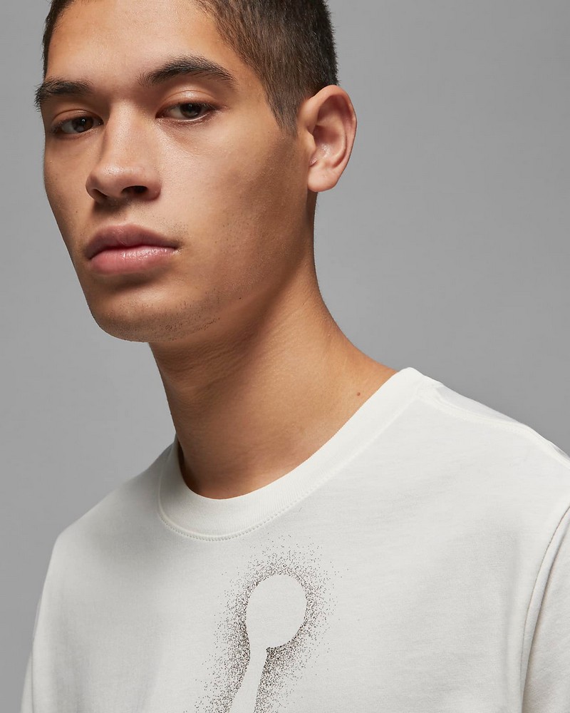 Tricou bărbătesc Nike M J ESS GRAPHIC SS CREW S Bej photo 2