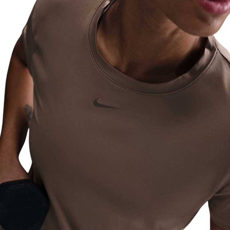 Tricou Nike W NK ONE CLASSIC DF SS TOP / Femei / M / Maro photo 5