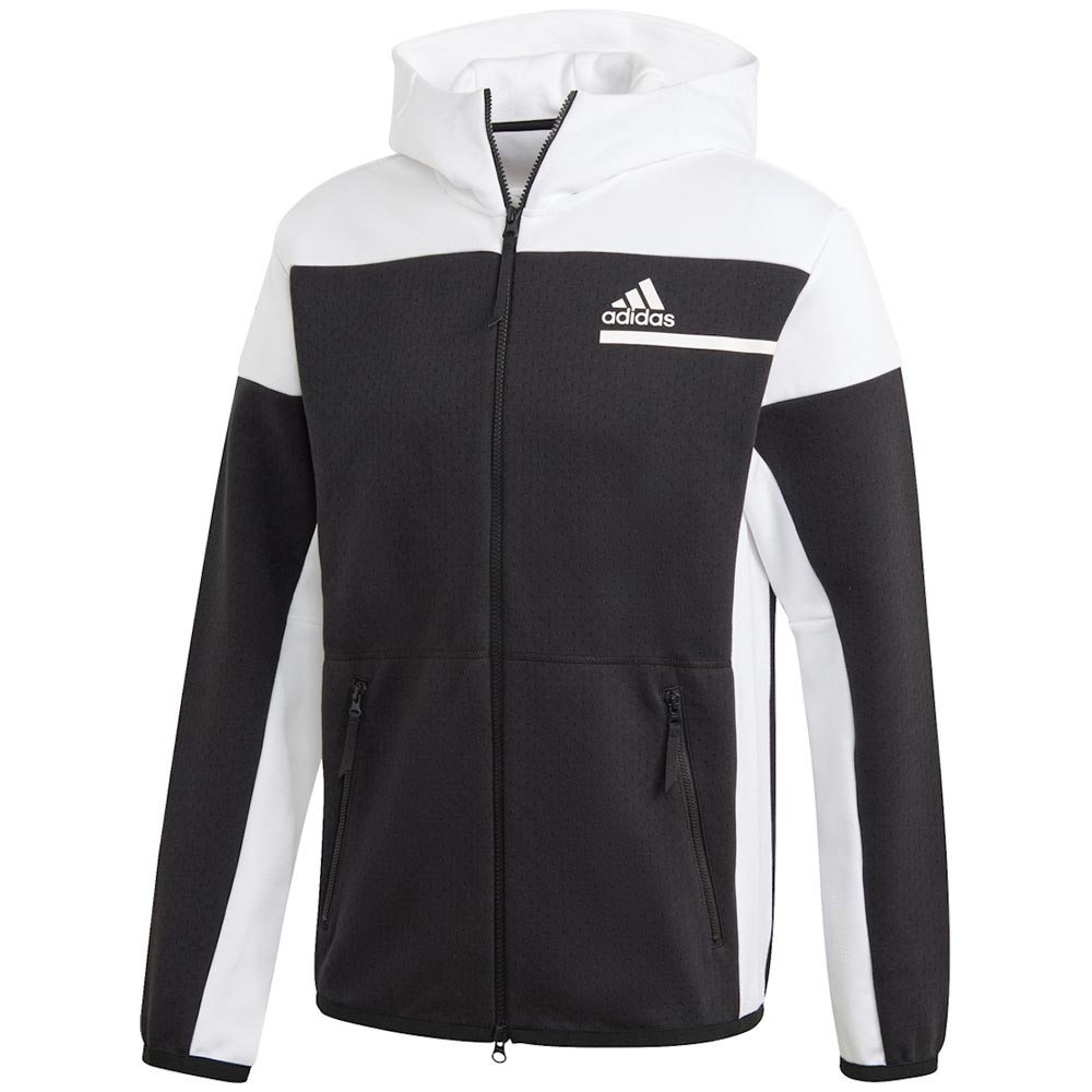 Hanorac pt bărbați Adidas ZNE FZ XS Negru-alb photo 1 Hanorac pt bărbați Adidas ZNE FZ XS Negru-alb photo 1