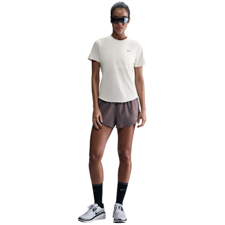 Tricou Nike W NK SWIFT DF SS TOP / Femei / XS / Bej photo 2