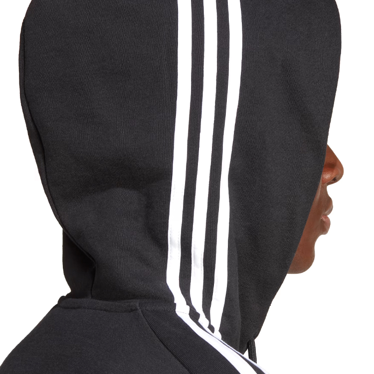 Hanorac pt bărbați Adidas M 3S FT FZ HD S Negru photo 3